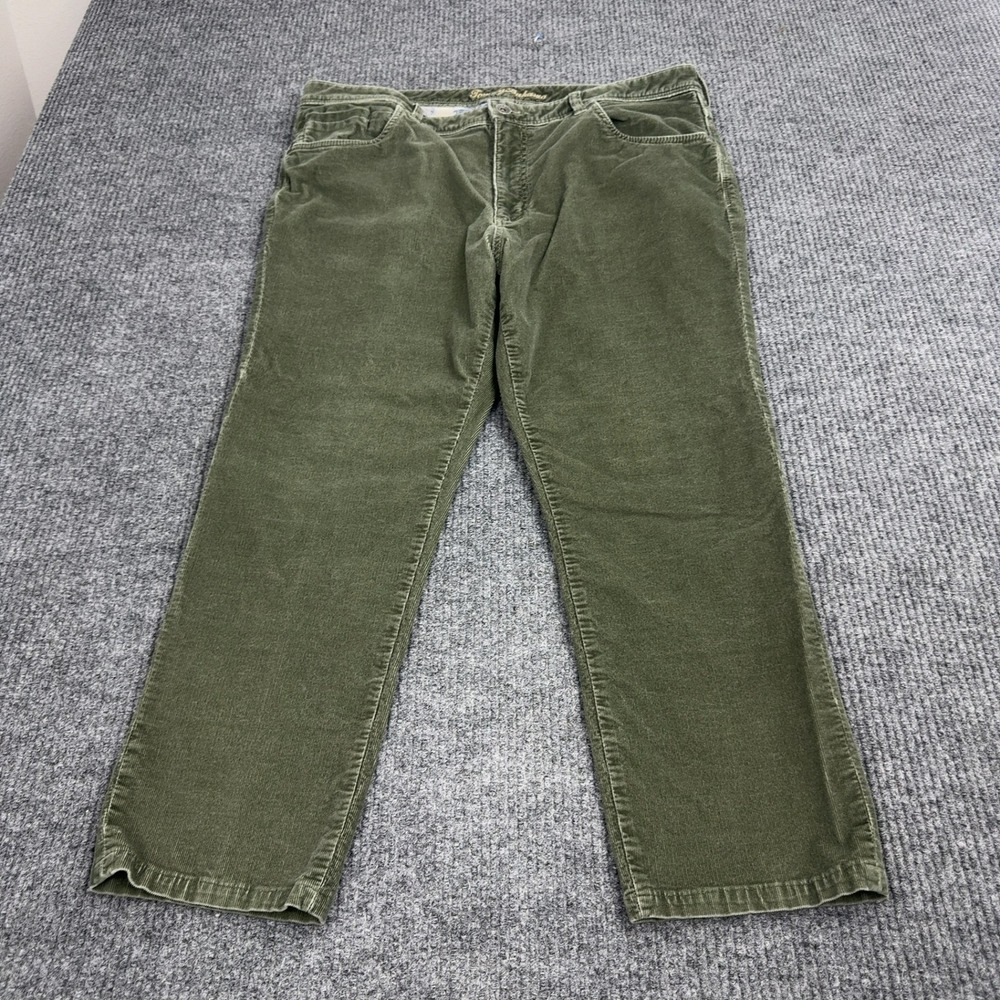 Tommy Bahama Corduroy‎ Pants Mens 38 Green Cotton Spandex Casual Coastal Style